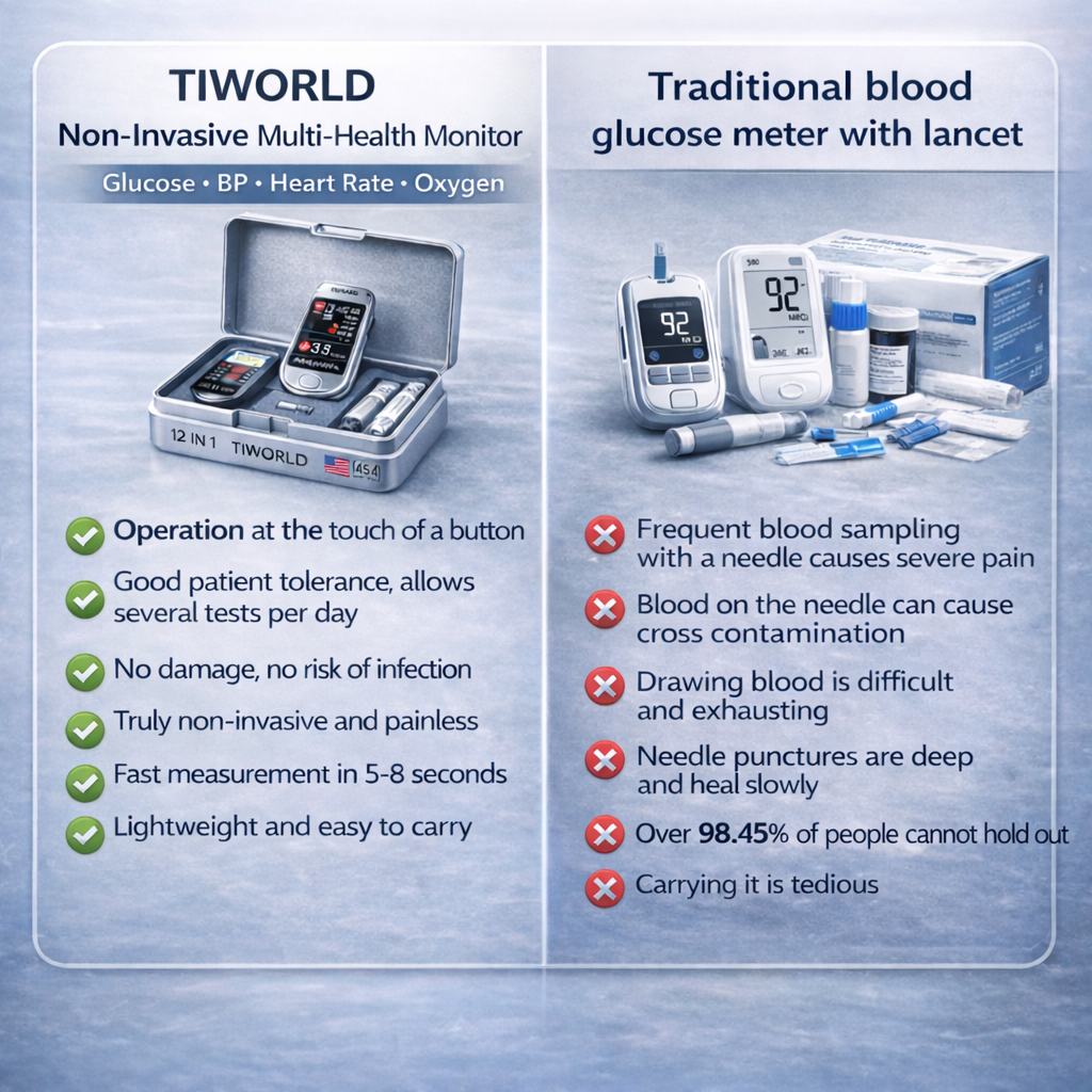 🔥Final 3 Hours : 2026 New Year Special🏆TIWORLD™ Non-Invasive Blood Glucose Meter 99.9% Accuracy （Mayo Clinic Recommended）