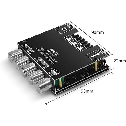 🔊🎵2.1 Channel Bluetooth-Compatible Audio Power Amplifier Module📡 Wireless Connection, Powerful Sound, Ideal for Music Lovers!